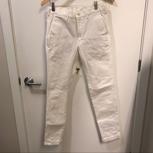 Uniqlo White Stretch Chino - 30w - Extra Skinny